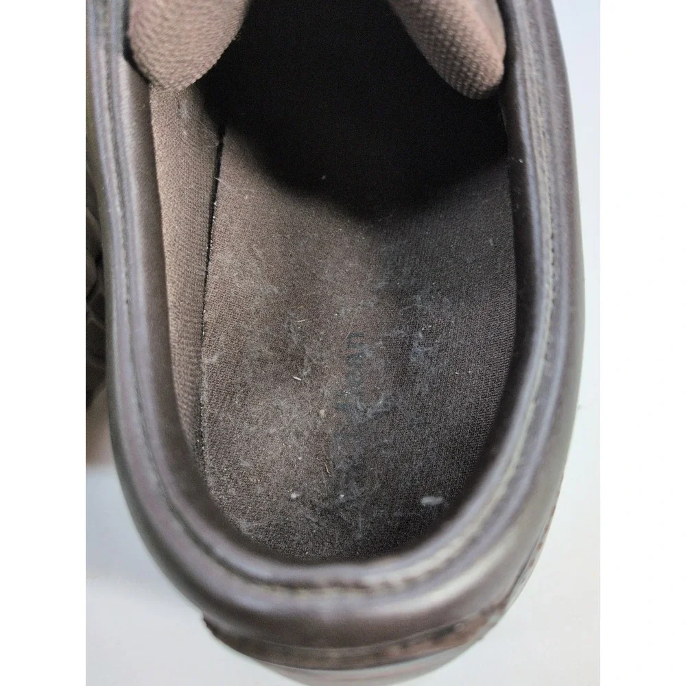 NEEDS TLC🚨L.L. Bean Oxford Shoes Men 10M Brown Leather Lace Up Chore Work Farm